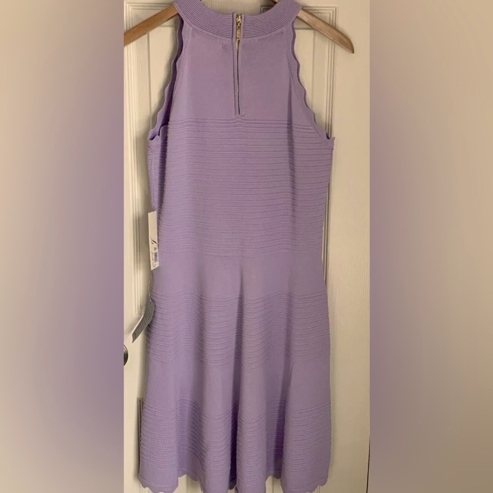 BRAND NEW Eliza J Nordstrom Lavender Scalloped Sleeveless Fit & Flare Dress XL - Picture 5 of 6